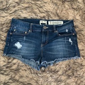 Denim shorts